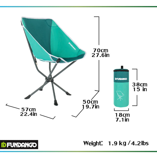 FUNDANGO Oversized Rocking Camping Chair Adults With Cooler