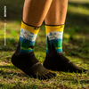 Aonijie E4843 Five Toe Sports Socks – Coolmax Long Tube Design for Running & Hiking