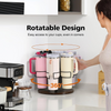 Nouri 360° Rotating Bottle Rack - Space Saving Organizer for Water Bottles & Tumblers