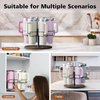 Nouri 360° Rotating Bottle Rack - Space Saving Organizer for Water Bottles & Tumblers