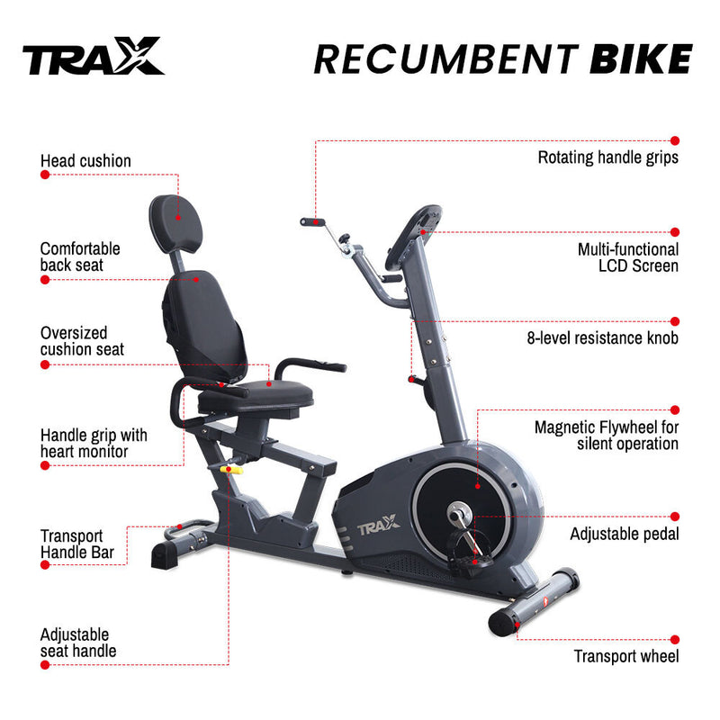 Trax Recumbent Stationary Bike
