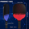 Pickleball Paddle -  Lightweight Fiberglass Surface with Polymer Honeycomb Core