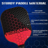 Pickleball Paddle -  Lightweight Fiberglass Surface with Polymer Honeycomb Core