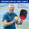 Pickleball Paddle -  Lightweight Fiberglass Surface with Polymer Honeycomb Core