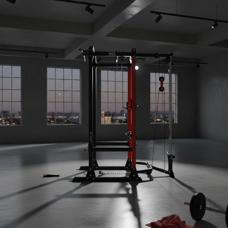 Trax Metal Rack Trax Strength Alpha Power Rack X1 with Lat Attachment | Chris Sports ...