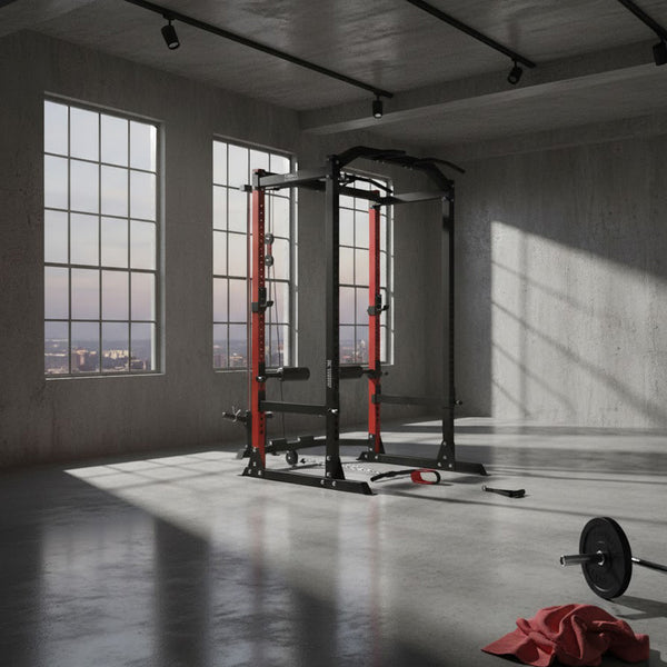Trax Metal Rack Trax Strength Alpha Power Rack X1 with Lat Attachment | Chris Sports ...