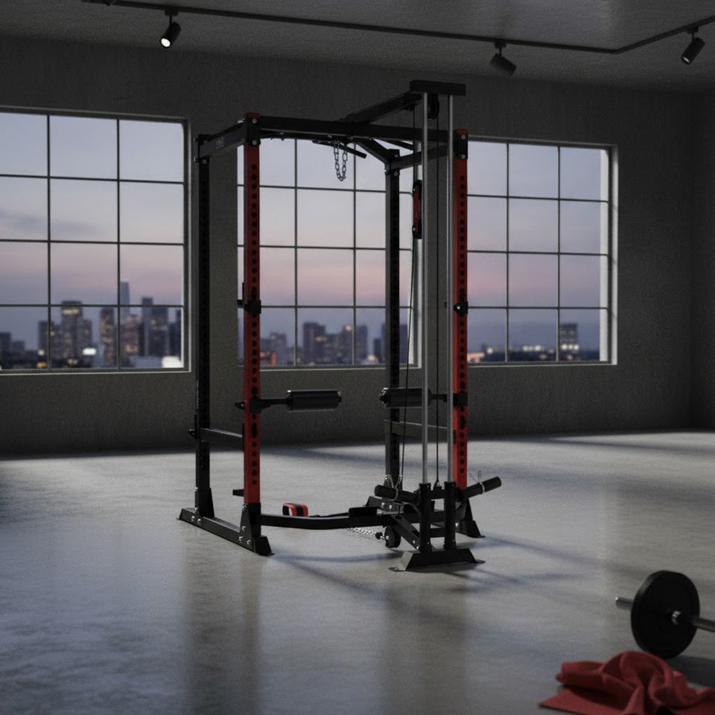 Trax Metal Rack Trax Strength Alpha Power Rack X1 with Lat Attachment | Chris Sports ...