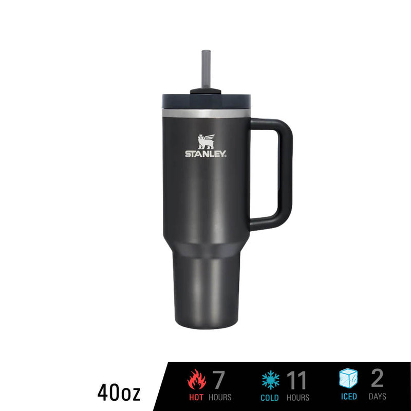 Stanley Adventure The Quencher H2.0 Flowstate Tumbler 40 oz - BLACK GLOW  NEW Box