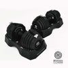 BYZoom Fitness 55lb Adjustable Dumbbell (Pair)