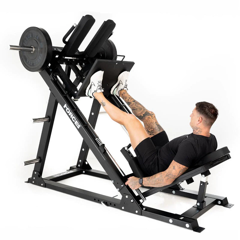 Force USA Original 45 Degree Leg Press Hack Squat Gym Machine Chris Sports