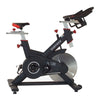 Spinning bike with a white background