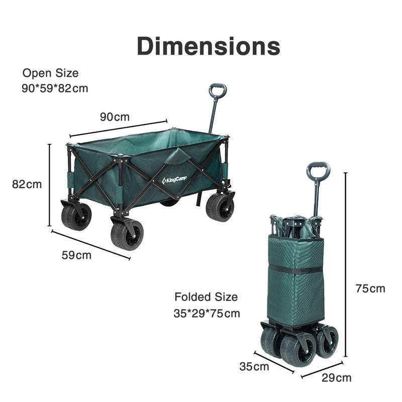 tent trolley KingCamp Folding Beach Cart Camping Trolley – Chris Sports
