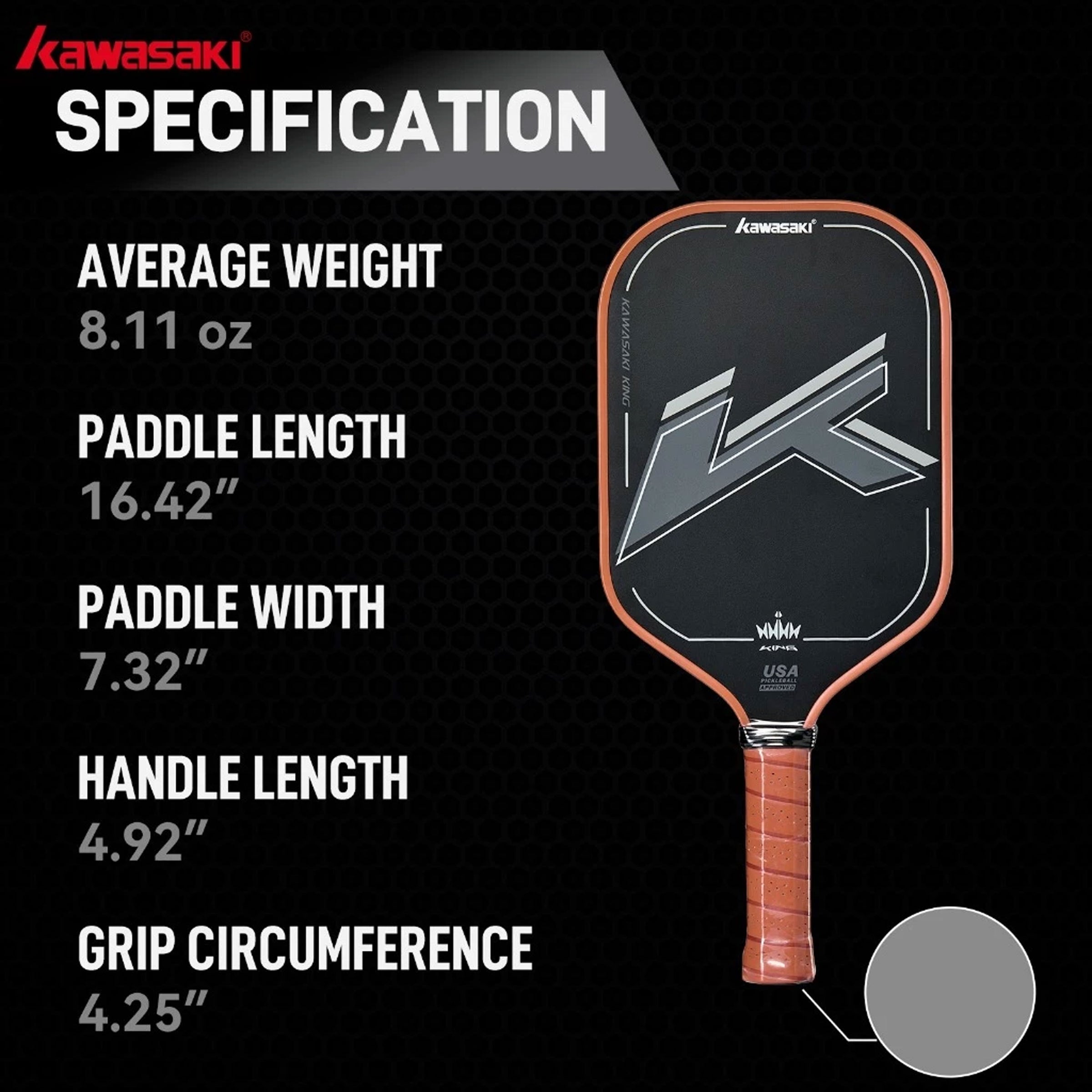 Keka Racket Kawasaki Pickleball Racket - King – Chris Sports