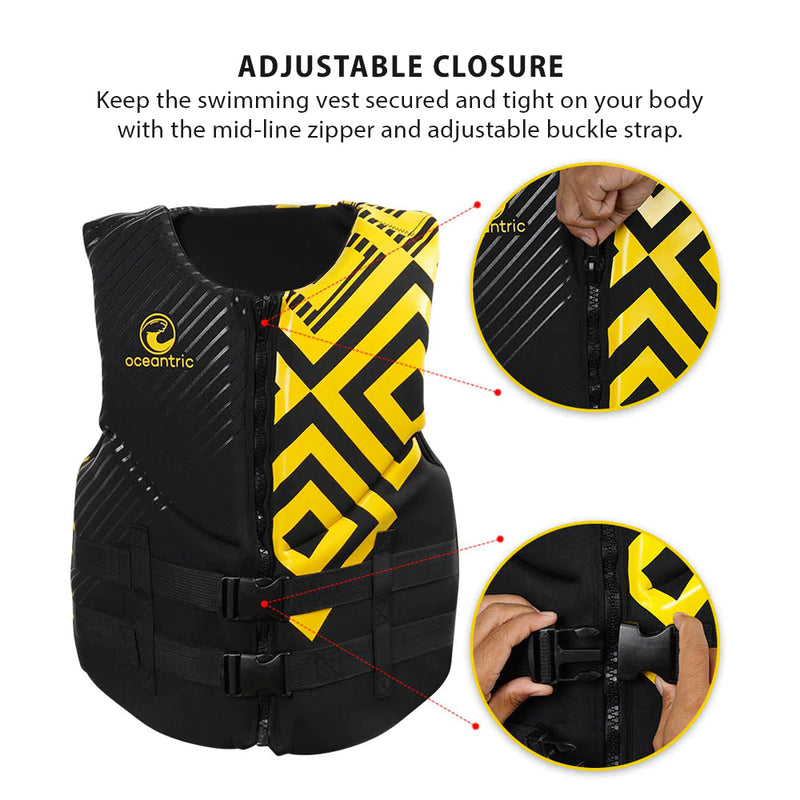Adult Inflatable Swim Vest Life Jacket Snorkeling Floating Device for  Swimming | eBay