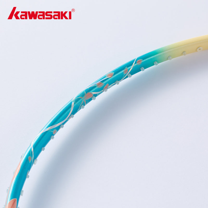 Kawasaki Porcelain Q5 - Badminton Racket (Blue) -  Unstrung