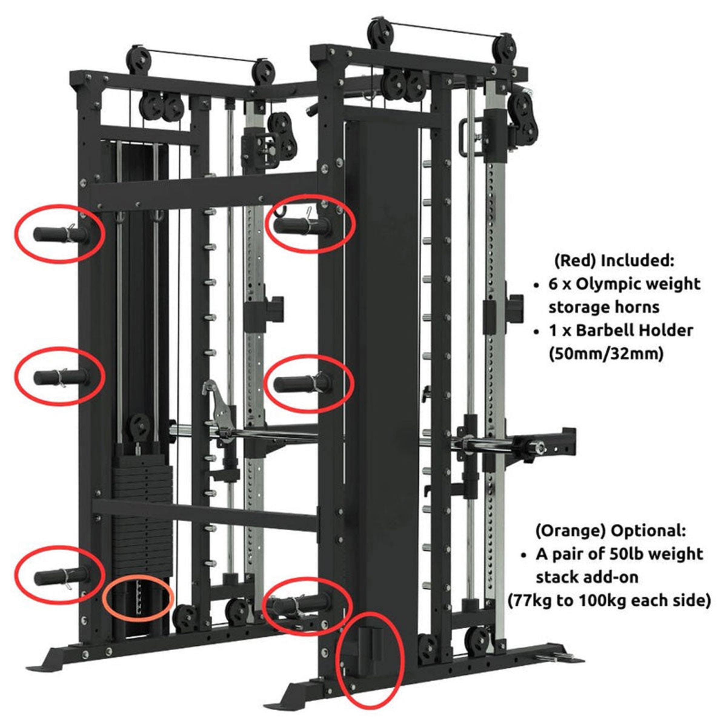 Valid Force Rack Force USA G4 All-In-One Trainer Power Rack Multi-Gym | Chris Sports ...