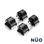 Nuobell 32kg Adjustable Dumbbell with Rack Non Slip Pair Dumbbells