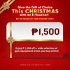 E-Voucher Gift - from ₱500-₱5,000 (Online Purchase)