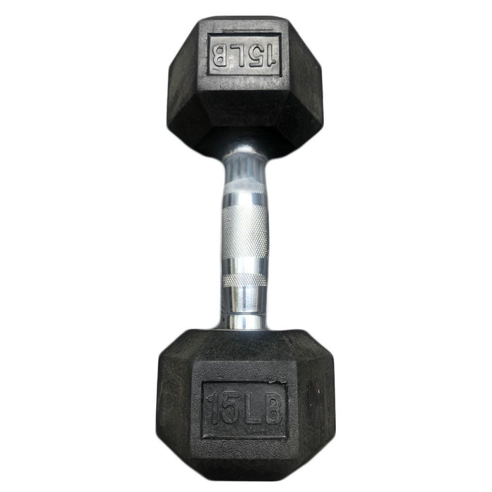Hex Dumbbells with Rubber Ends (Per Piece) - 5lbs - 20lbs