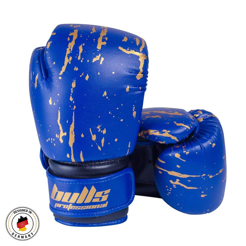 Bulls Professional Action Boxing Gloves - Blue/Black