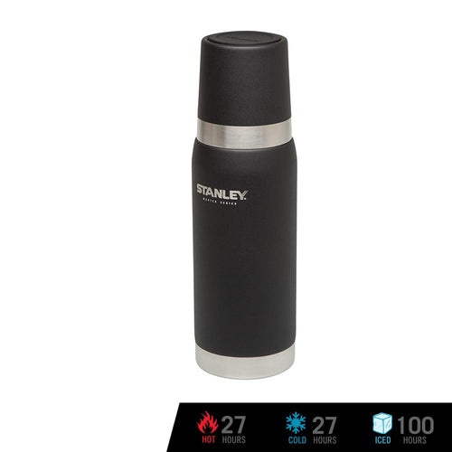 Stanley Master Vacuum Bottle Flask/Insulated Water Bottle 25 oz./750 ml (Foundry Black)