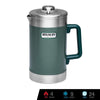 Stanley Classic Vacuum Insulated Coffee Press 48 oz. (Hammertone Green)