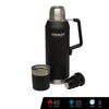 Stanley Master Vacuum Bottle with QuadVac Technology Vacuum Flask/Insulated Water Bottle 1.4 qt./1.3 l (Foundry Black)