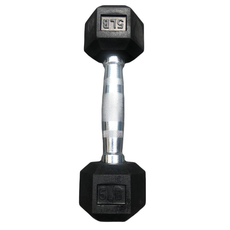 Hex Dumbbells with Rubber Ends (5lb, 10lb, 15lb, 20lb) – Chris Sports