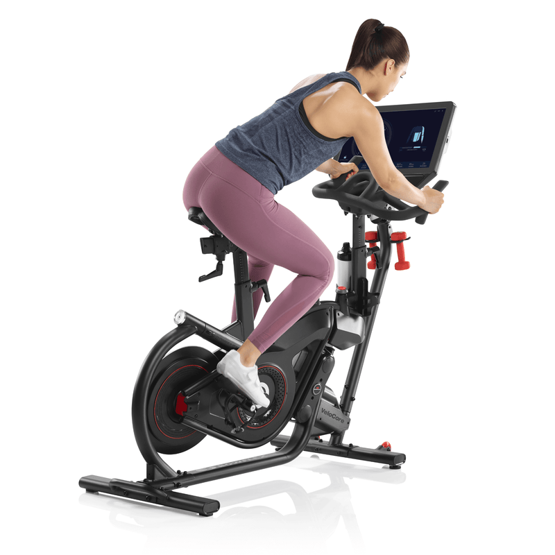 Stationary bike discount leaning