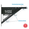 Element Fitness Wall Mounted Chin-Up Bar