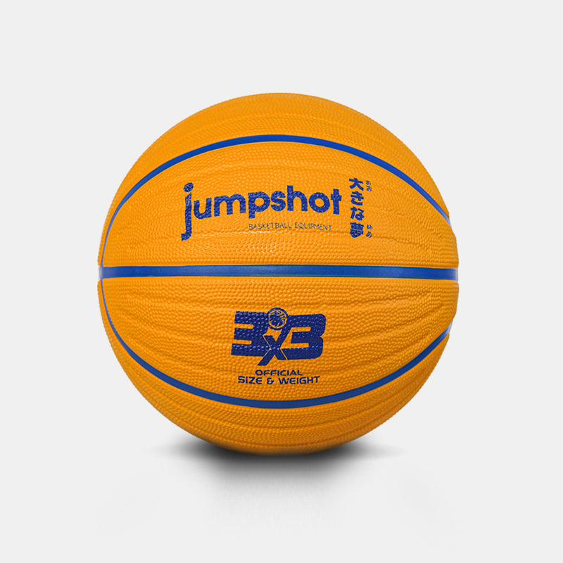 Jumpshot 3x3 Yellow Rubber Basketball
