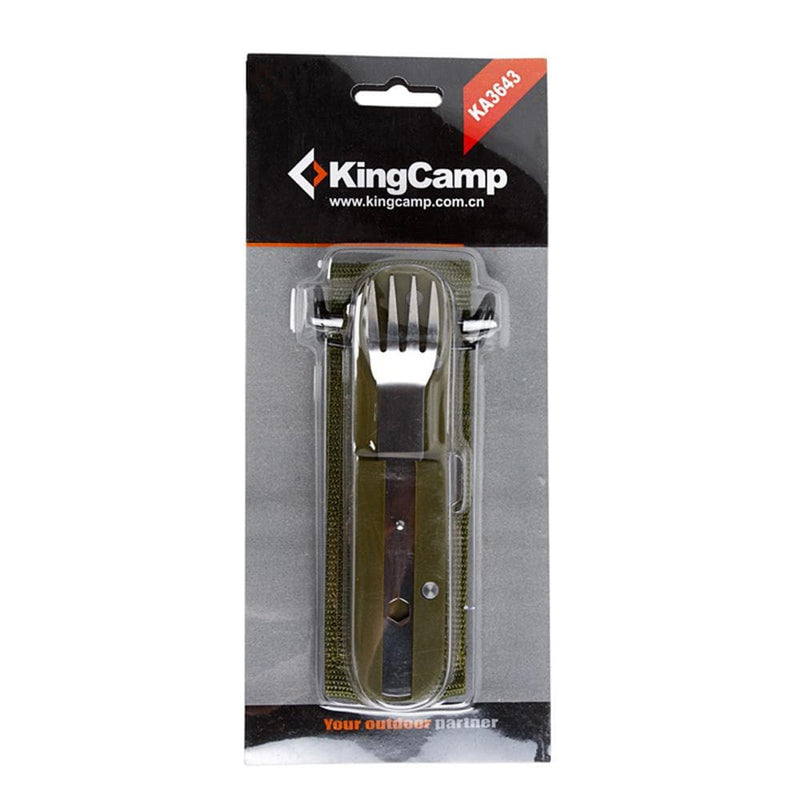 KingCamp Multifunction Stainless Steel Mess Kit (Silver)