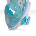 Oceantric Full Face Snorkeling Mask 2.0 (Aqua Green/White)