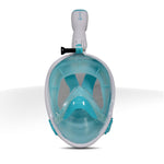Oceantric Full Face Snorkeling Mask 2.0 (Aqua Green/White)