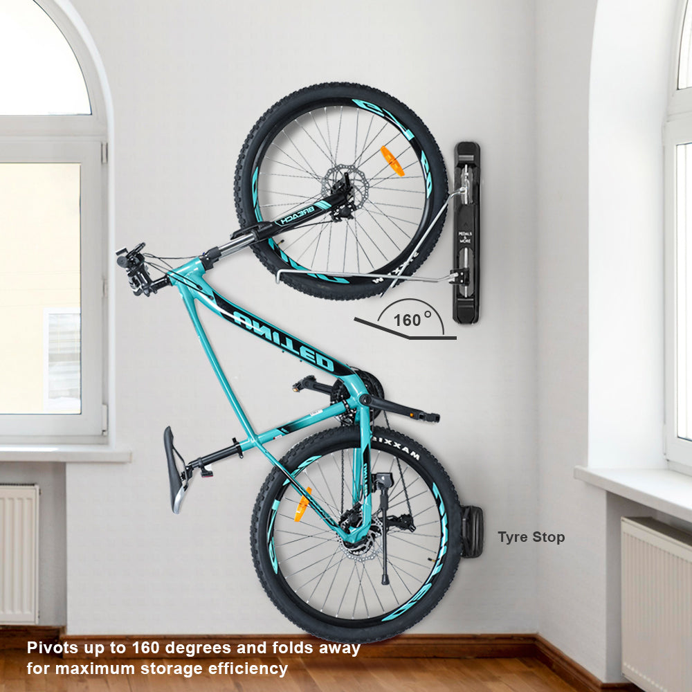 Wall Bike Parking Outdoor Vertical Bike Rack Wall Mounted Vertical