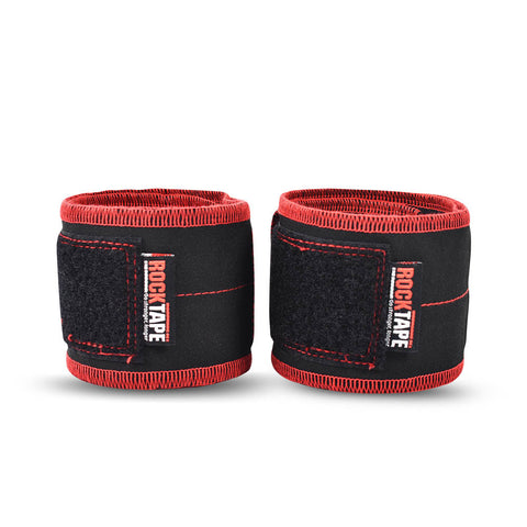Rocktape Rock Wrist Wraps Competition, 2 Fasce Polso, Rosso Bianco Blu, 22 Pollici, Nylon, Unisex