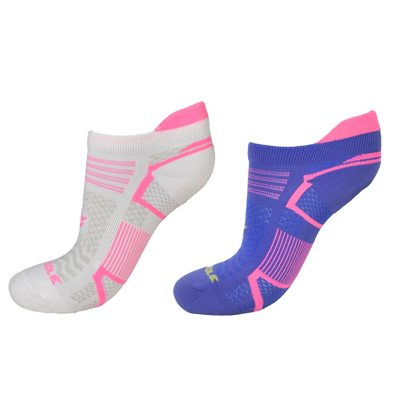 Sof Sole Women’s Tab Socks Running Select Low-Cut 2-pack (2 colors/patterns)