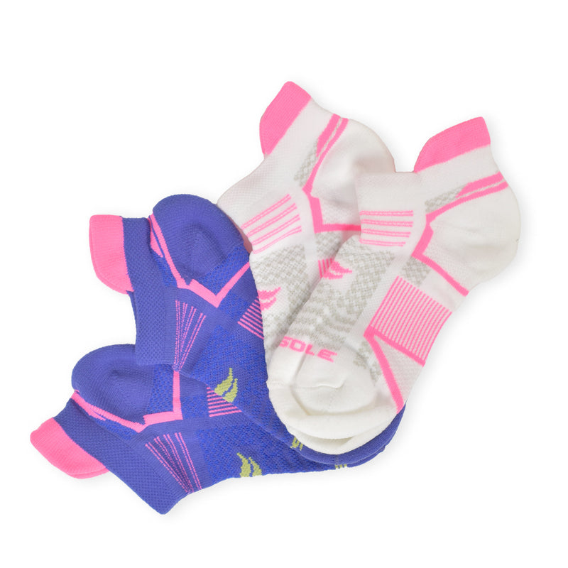 Sof Sole Women's Tab Socks Running Select Low-Cut 2-pack (2 colors