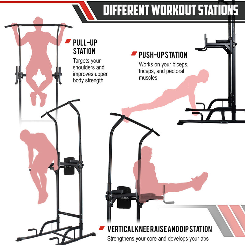 Trax Power Tower Multifunctional Strength Workout Equipment