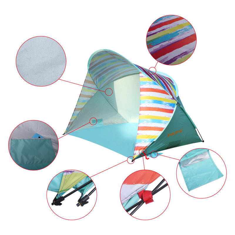 decathlon pop up beach tent Wejoy Rainbow Pop-Up Portable Outdoor Beach Tent – Chris Sports